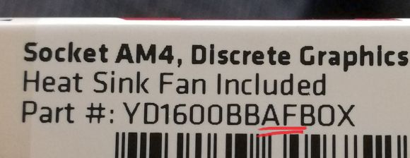 AMD Ryzen 1600AF