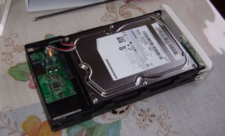 SAMSUNG HD154UIをHDDケージに SAMSUNG HD154UIをHDDケージに