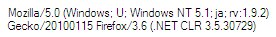 Firefox 3.6 rc2 - version