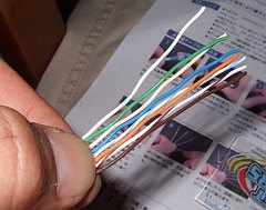 LANケーブル工作⑦ - A配線並び