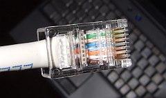 LANケーブル工作⑧ - コネクタ、かしめた。