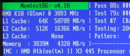 AMD Athlon II X3 445の情報