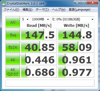 HD204UI、FW更新後のCDM HD204UI、FW更新後のCDM