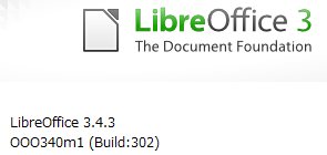 LibreOffice v3.4.3