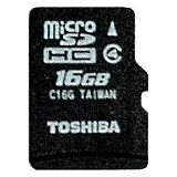 東芝製　microSDHC 16GB class4