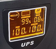 UPS1200LX 電源入った。
