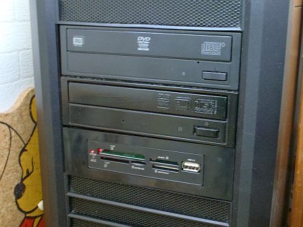 3.5→5inch変換マウンタ をPC初号機に