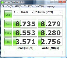 CrystalDiskMark結果 その1