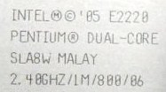 Pentium Dual-Core E2220