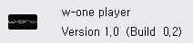 w-one player v1.0 (build0.2)