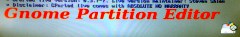 GParted 起動画面
