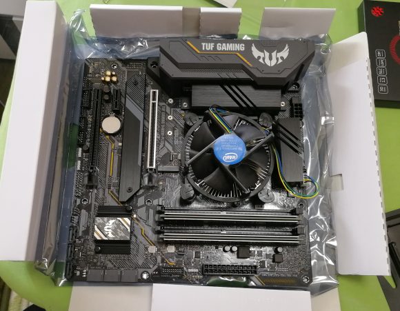 MB,CPU,RAM組み上げ