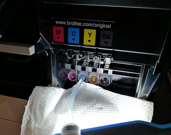 MFC-J6770CDW インク洗浄液注入