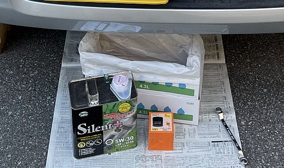 MH23S、オイル交換