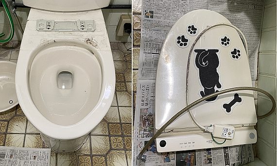 TOTO製ウォシュレット外し2