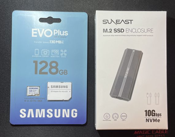 Samsung microSDXC & SUNEAST M.2 SSD Enclosure