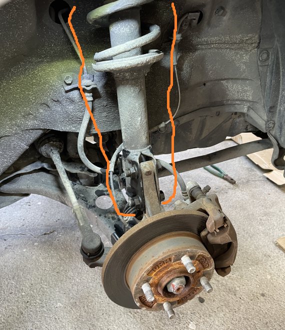 ワゴンR（MH23S）- 前輪外す3