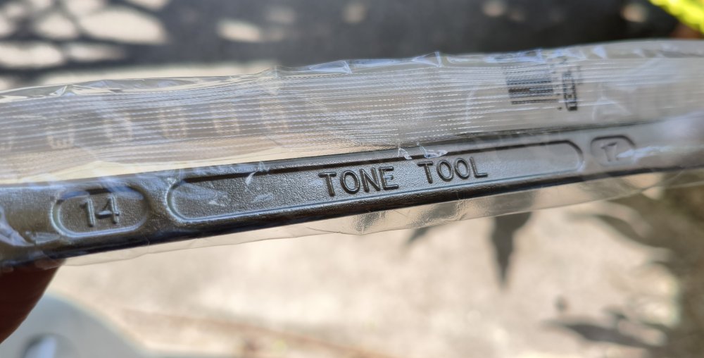 TONE ロングメカニックめがねレンチ(45°×10°) M44-1417 14×17mm