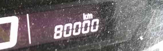 ワゴンR（MH23S）、80,000km。